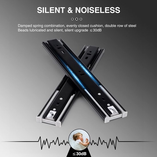 Softclose push to open ladegeleiders 500mm | Voordelige prijs