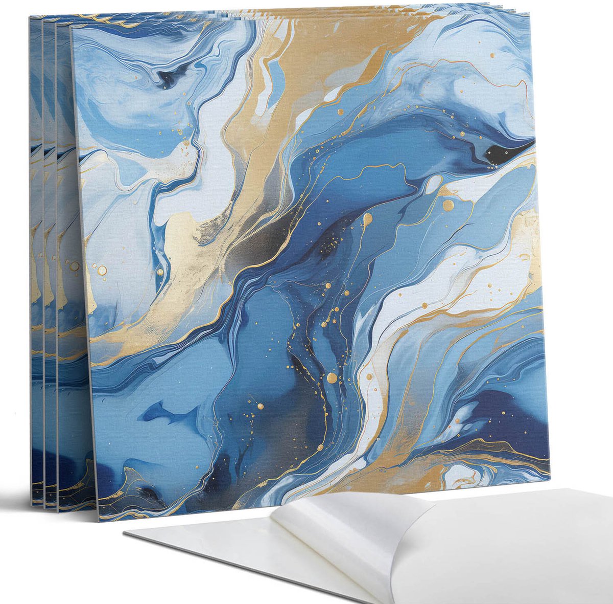 Coloray Wandpanelen Zelfklevend - Abstracte golven en vlekken Zelfklevende Wandpanelen - 5