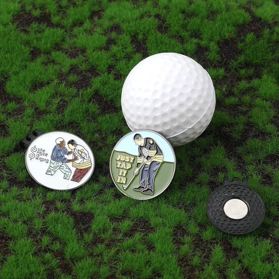 Allecta - Magnetische Golfbalmarker voor Golfhoedclip, Grappige Golfdecoraties - Golfaccessoires voor Mannen en Vrouwen van Allecta — afbeelding 4