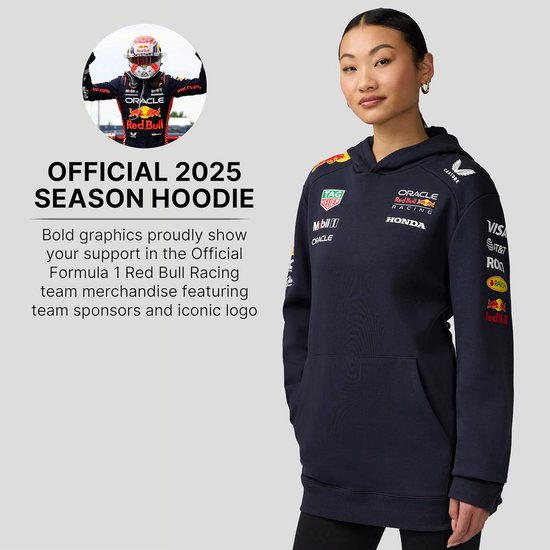 Officiële Team Hoodie Formule 1 Blauw Unisex - Comfortabele Racing Fansweatshirt — afbeelding 2