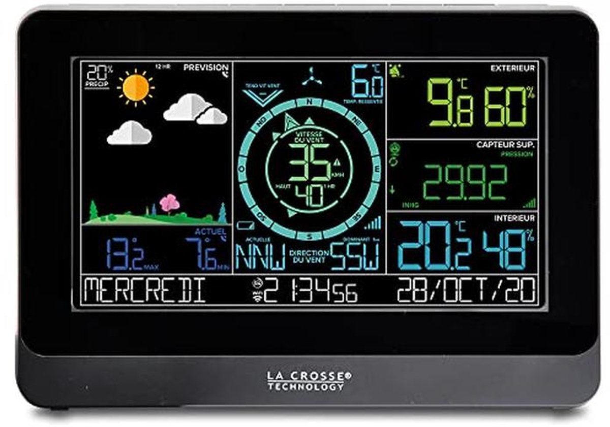 Semi-professioneel weerstation met wifi-verbinding - nauwkeurige metingen van temperatuur, luchtvochtigheid en luchtdruk