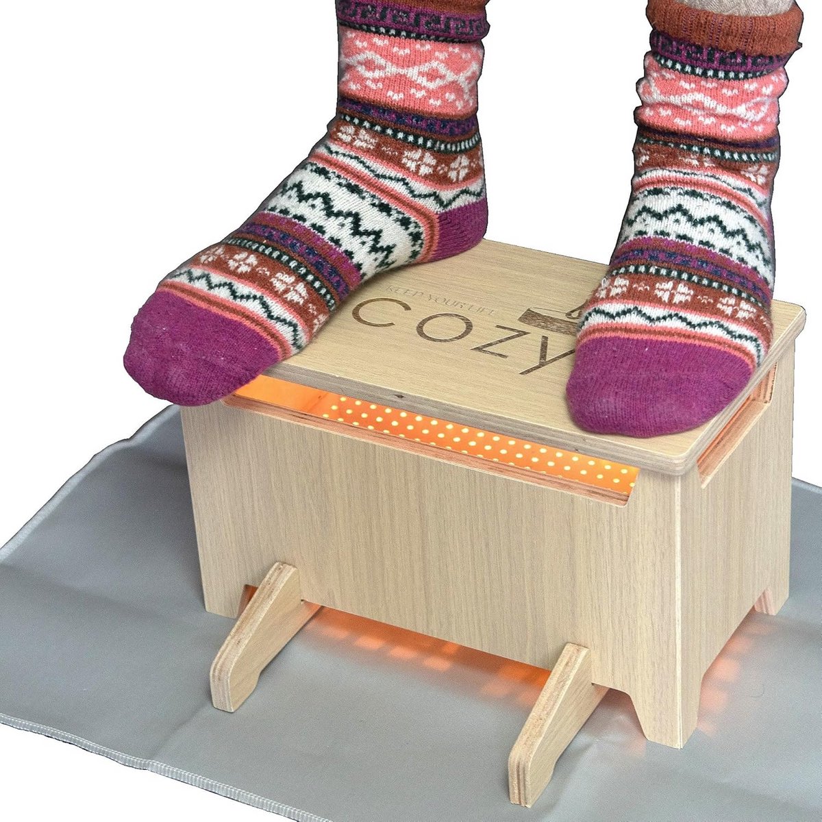 Voetenwarmer 3-in-1 - Geurstoofje en Theewarmer zonder Stroom