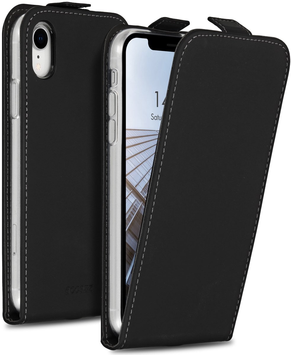 Accezz Hoesje - Geschikt voor Apple iPhone XR - Flipcase - Zwart