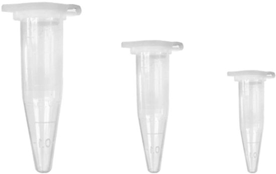 1000 stuks centrifugebuisjes 0,5 ml kunststof centrifuge reageerbuisjes wegwerp centrifugebuisjes reactievatjes met schroefsluiting microcentrifugebuisjes voor experimentele tests gebruikt