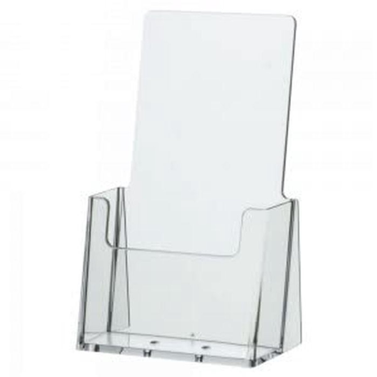 Drievoudige 4" Boekje Brochure Houder - Helder Acryl Tafelblad Organizer