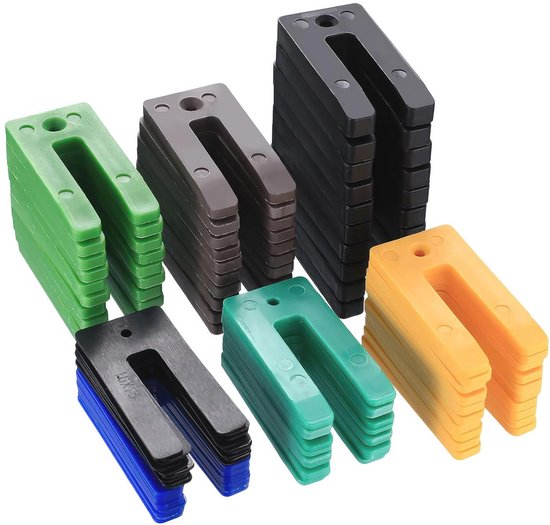 60 stuks Kunststof Afstandhouders voor Nivellering en Ondersteuning - 1, 1,5, 3,2,...