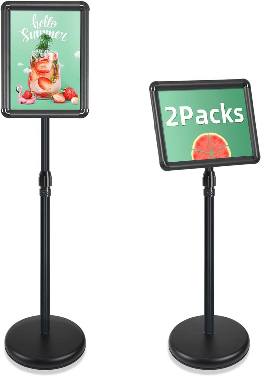 2 Stuks A4 Bordhouder Standaard Display voor Posterstandaard