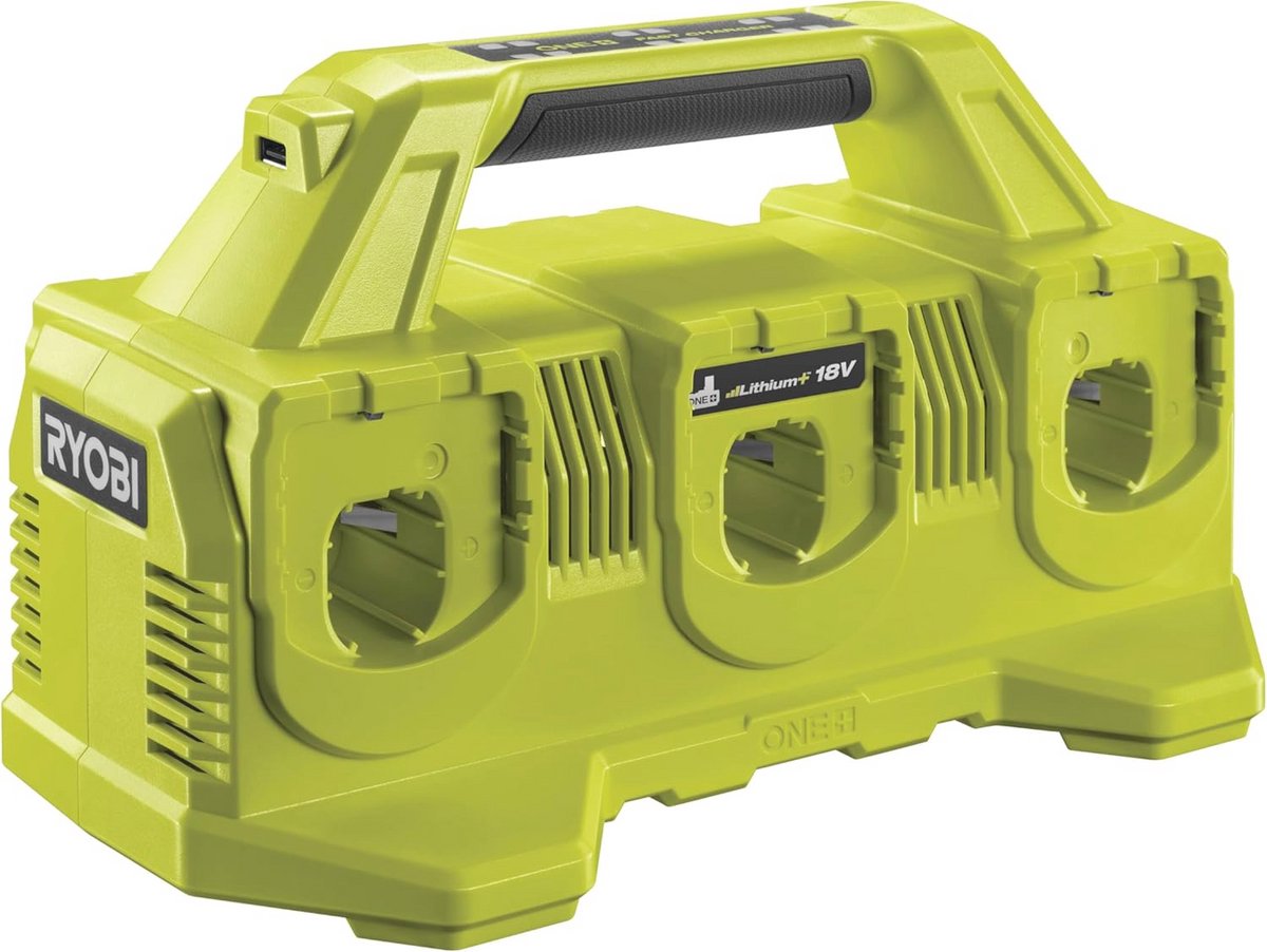 Accu Laadstation 18V met USB-aansluiting - 6-voudig Opladen en Wandmontage