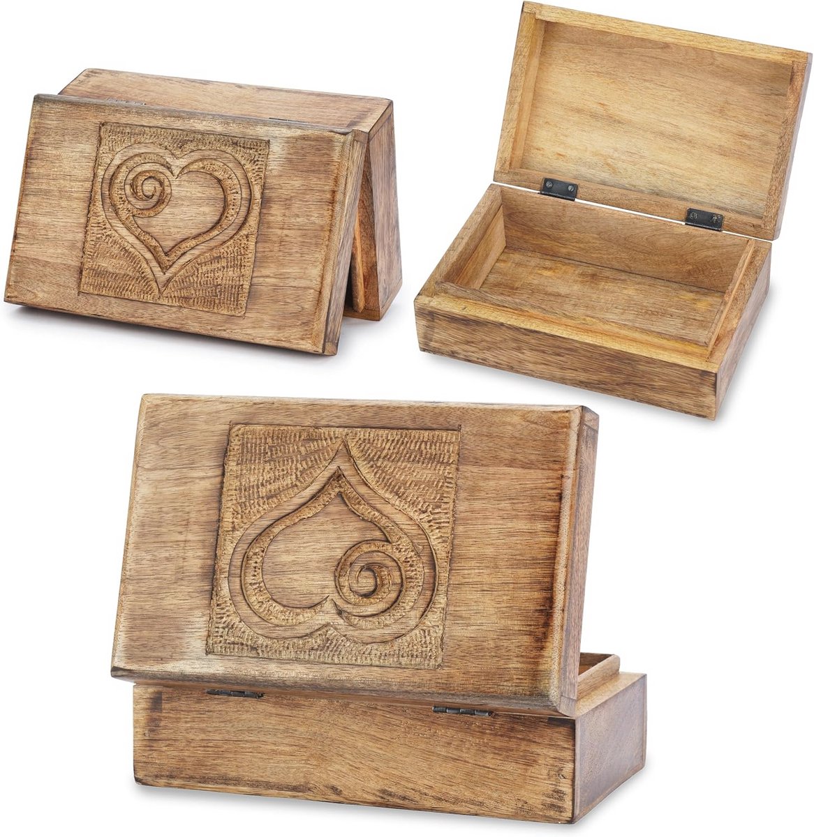 Handgemaakte Houten Sieradenkist - Multifunctionele Decoratieve Doos voor Aandenken en Accessoires