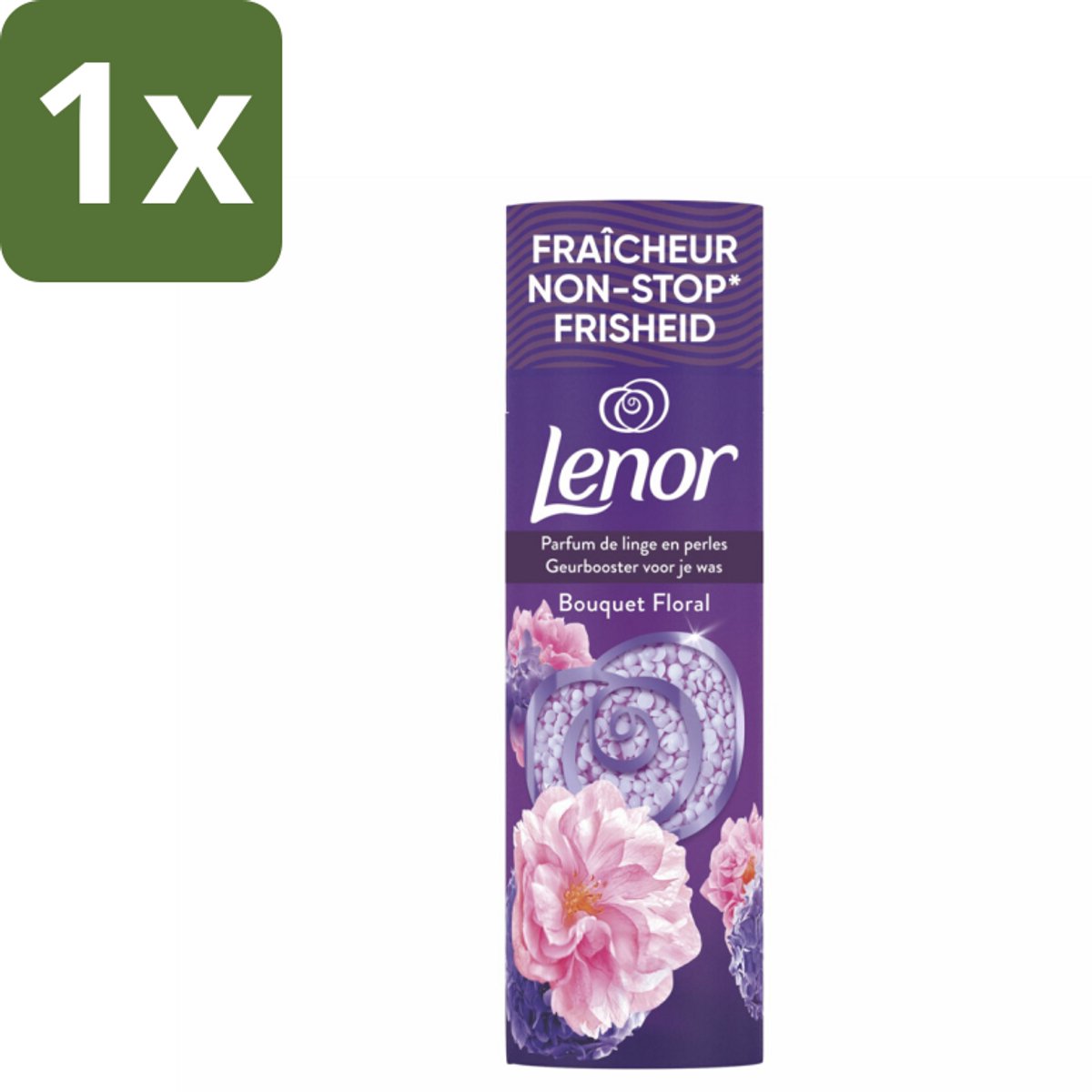 1 x Lenor - Geurbooster - Bloemen Boeket - Non-Stop Frisheid - 19 Wasbeurten - Geurbooster - Bloemige Geur - Wasgeur - Frisheid - Wasmiddel