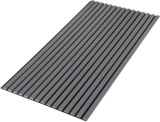 Set de 6 panneaux acoustiques - Grijs - Zwart feutre - 60 x 120 x 2,1 cm