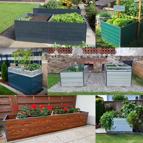 Relaxdays moestuinbak hout - zeshoekige kweekbak - kruidenbak voor op de grond - groenten Relaxdays moestuinbak hout - zeshoekige kweekbak - kruidenbak voor op de grond - groenten