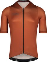 BIORACER Wielershirt heren korte mouw - Model Icon Metalix - Oranje - Maat S - Fietskleding voor Wielrennen