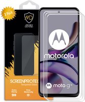 3-Pack Motorola Moto G13 - G23 - G53 Screenprotectors - MobyDefend Case-Friendly Screensaver - Gehard Glas - Glasplaatjes Geschikt Voor Motorola Moto G13 - G23 - G53