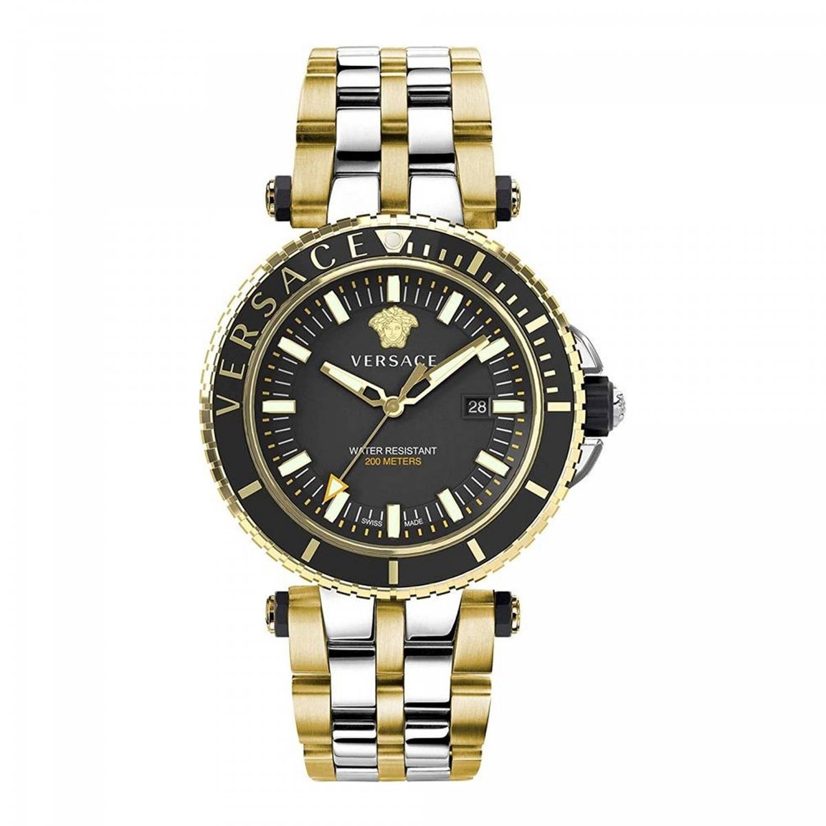 Versace VEAK00518 horloge mannen - Roestvrij Staal - goud