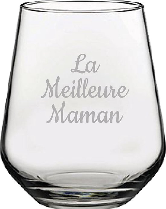 Verre à boire gravé - 42.5cl - La Meilleure Maman