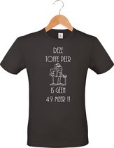 mijncadeautje - T-shirt unisex - Abraham - Verjaardag - 50 jaar - Deze toffe peer, is geen 49 meer - maat 3 XL