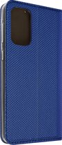 Geschikt voor Samsung Galaxy A33 5G Magnetische Flip Case Kaarthouder Stand Functie blauw