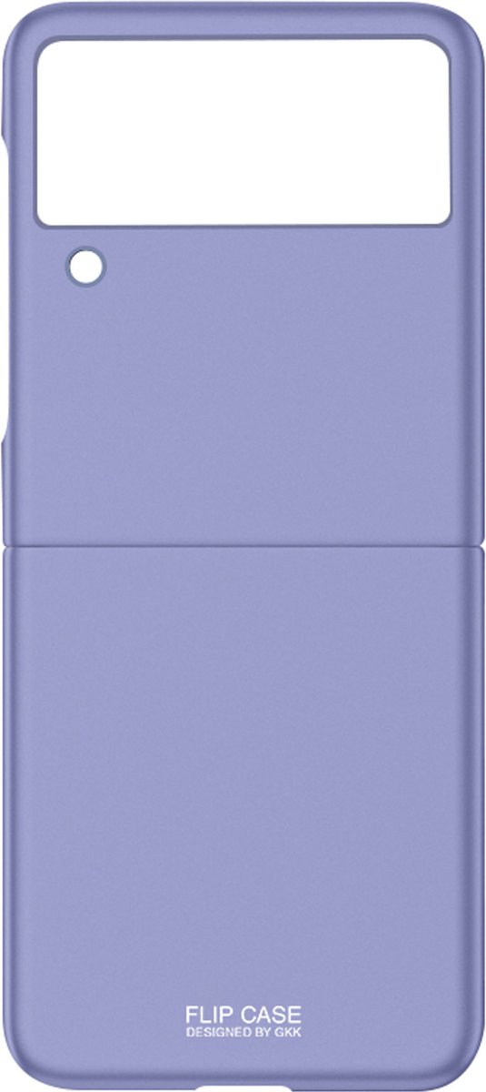Avizar Hoesje Geschikt voor Galaxy Z Flip 3 Hardcase Anti-slip, Paars