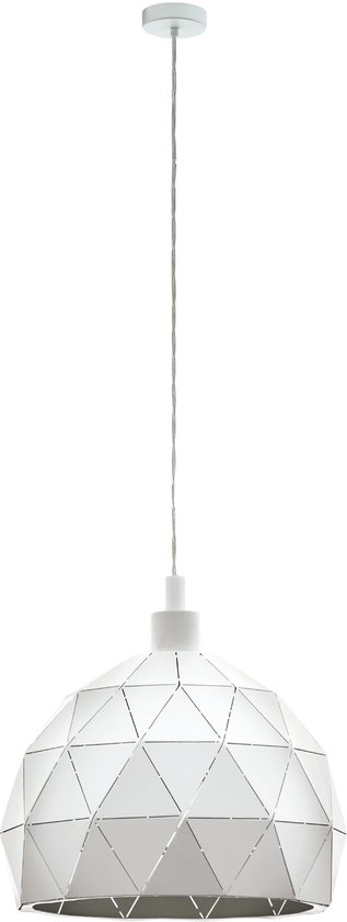 EGLO Roccaforte Hanglamp - E27 - Ø 30 cm - Wit