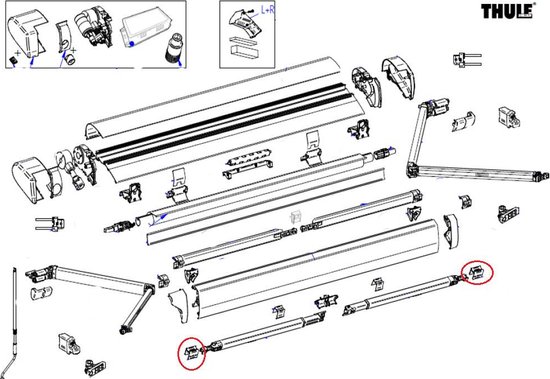 Thule Omnistor Bevestiging voor Steunpoot