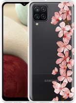 Hoesje Geschikt voor Samsung Galaxy A12 Flower Branch