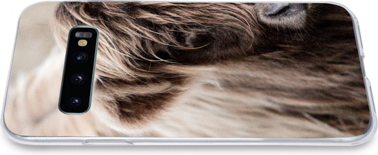 Coque Samsung Galaxy S10 - Scottish Highlander - Vache - Fourrure - Siliconen