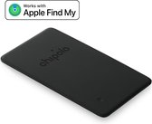 Chipolo Card Spot - Porte-clés Apple Tag Airtag - Traceur de portefeuille Bluetooth - Réseau Apple Find My - 1-Pack - Noir