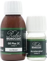 Rubio Monocoat Oil Plus 2C - Ecologische Houtolie in 1 Laag voor Binnenshuis - Ice Brown, 130 ml