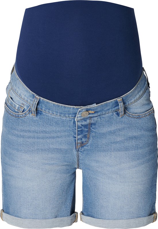 Noppies Damen Jeans Buckley Over The Belly Shorts – Verstellbarer Bund, Bauchband & Nachhaltige Baumwolle Für Schwangere