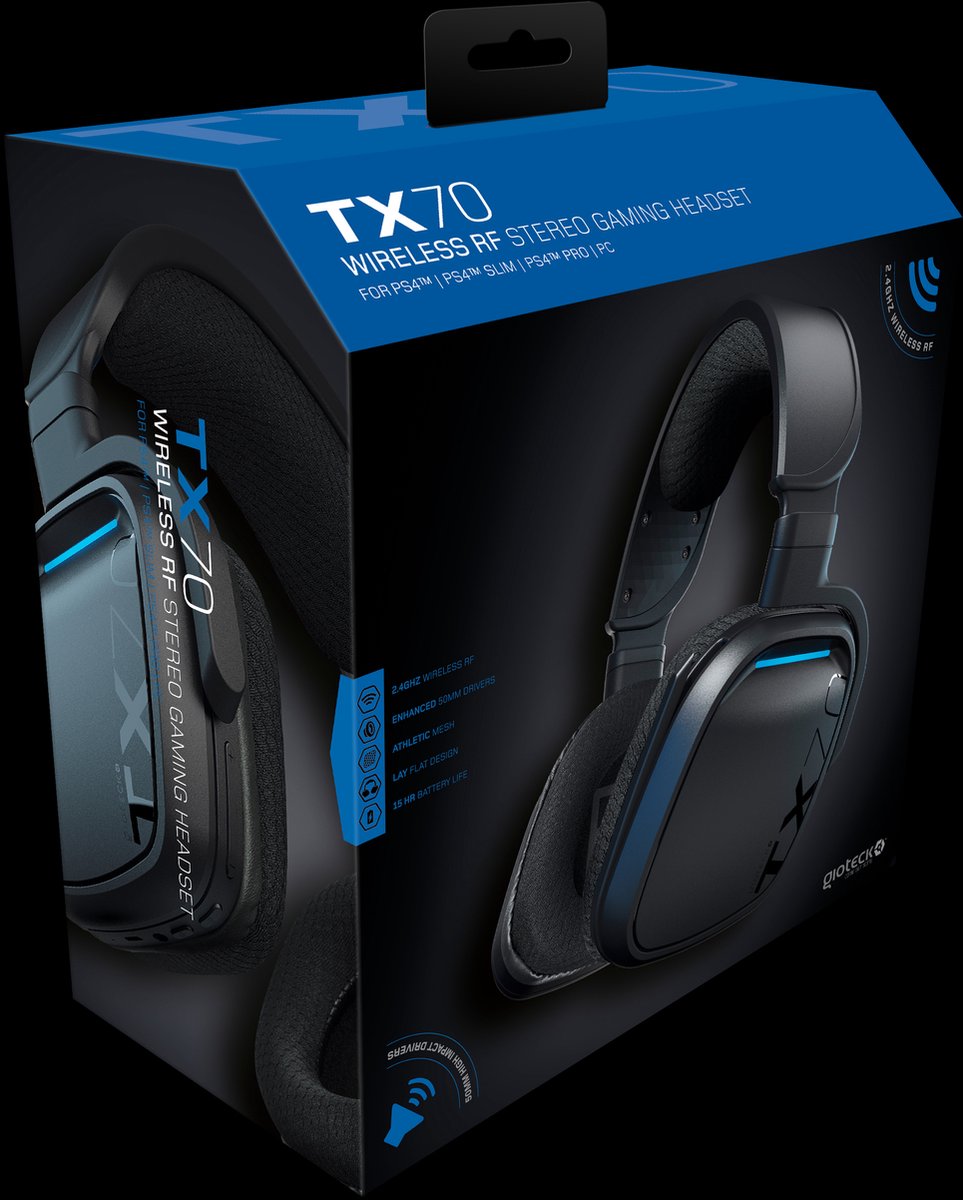 Gioteck TX20 - Casque Gaming PS4 Vintage Filaire - Micro Antibruit