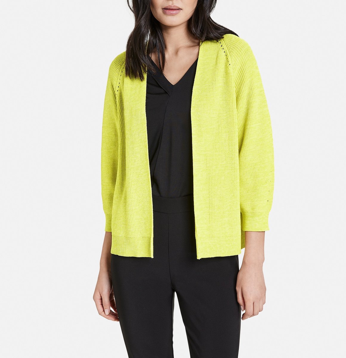 Taifun Getailleerde korte blazer voor dames, lange mouwen