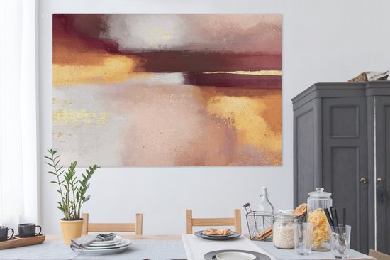 Peinture sur Toile Peinture - Abstrait - Pastel - 180x120 cm - Décoration murale XXL