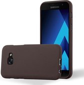 Cadorabo Hoesje geschikt voor Samsung Galaxy A5 2017 in FROST BORDEAUX PAARS - Beschermhoes gemaakt van flexibel TPU silicone Case Cover