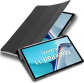 Cadorabo Tablet Hoesje geschikt voor Huawei MatePad 11 (10.95 inch) in SATIJN ZWART - Ultra dun beschermend geval met automatische Wake Up en Stand functie Book Case Cover Etui