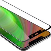 Cadorabo Screenprotector geschikt voor Nokia 7.1 Volledig scherm pantserfolie Beschermfolie in TRANSPARANT met ZWART - Gehard (Tempered) display beschermglas in 9H hardheid met 3D Touch