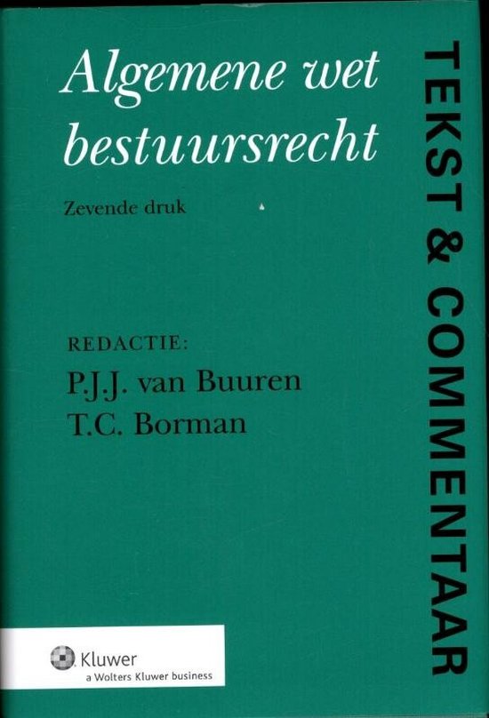 Tekst & commentaar - Algemene wet bestuursrecht - cover