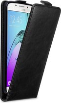 Cadorabo Hoesje geschikt voor Samsung Galaxy A5 2016 in KAVIAAR ZWART - Beschermhoes Case Cover in flip-design, gemaakt van glad kunstleder