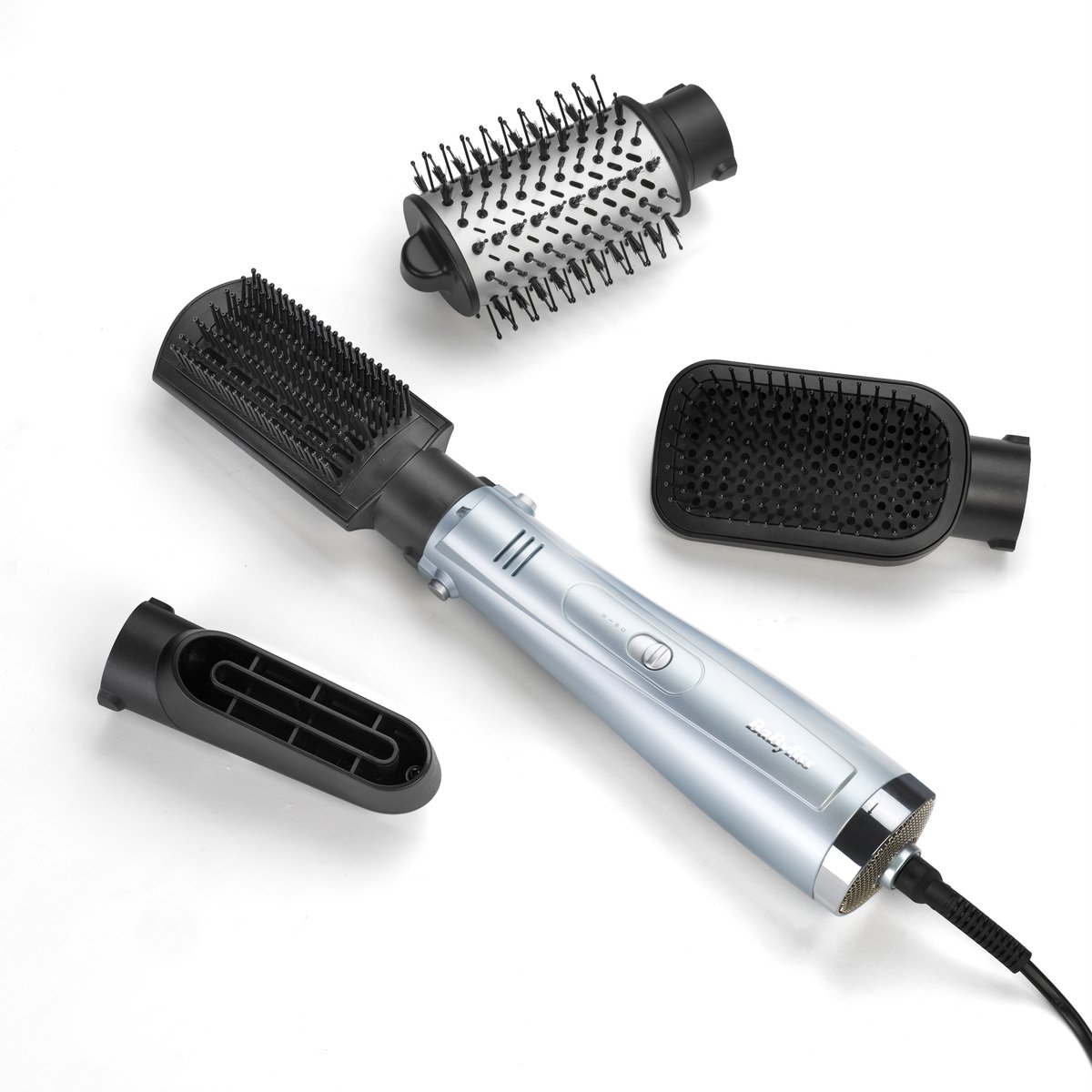 BaByliss Hydro-Fusion Smooth & Shape AS774E Föhnborstel - Advanced Dual Ionic, 1000W, plasma technology, 4 accessories