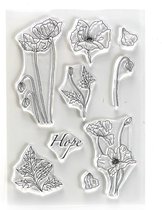 ECD Clear stamps A5 Beautiful blooms - Hope