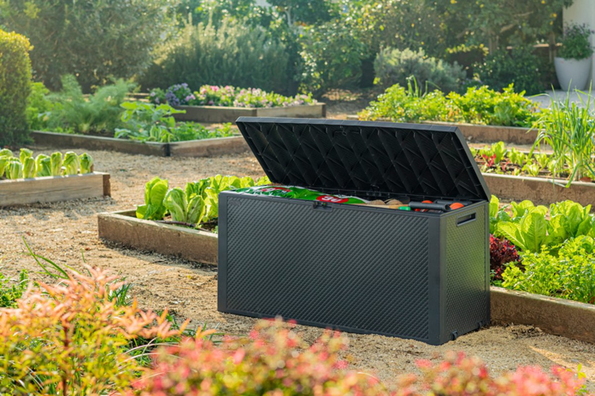 Keter Emily Opbergbox - 118x45x57 cm - 270L - Grafiet