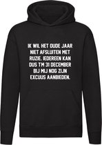 Excuus aanbieden t/m 31 december | oudjaar | oud en nieuw | oudjaarsdag | nieuwjaar | feestdagen | sorry | grappig | Unisex | Trui | Hoodie | Sweater | Capuchon