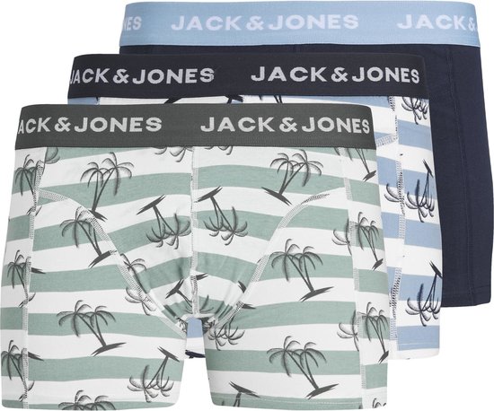 Jack & Jones Junior Boxershorts Jongens JACPALM Print 3-Pack