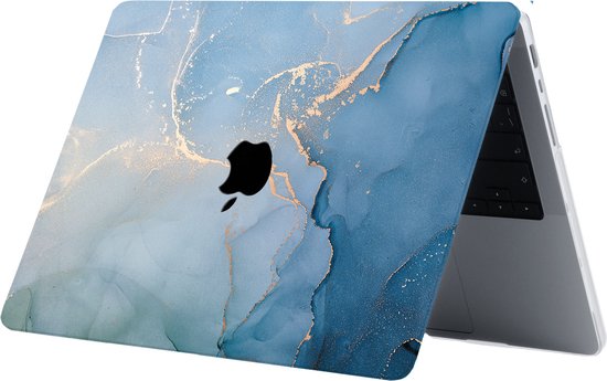 Lunso - MacBook Pro 16 pouces M1/M2 (2021-2023) - Housse coque - Aciano Azul