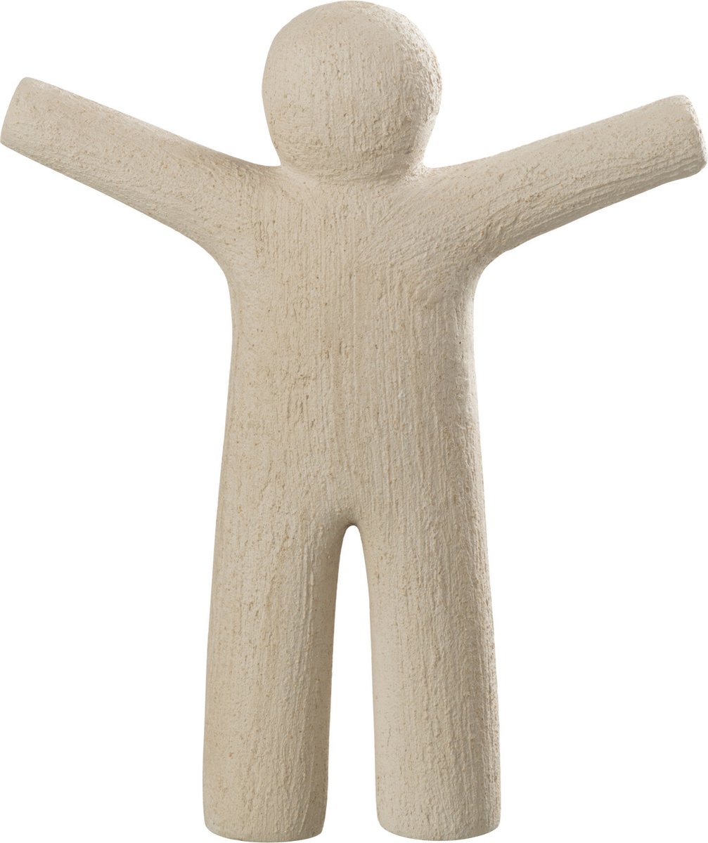 J-Line figuur P'tit Maurice Ruw Finish - polyresin - beige - small