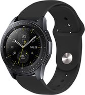 iMoshion Siliconen 20 mm - Convient pour Samsung Galaxy Watch 5 / Pro / 4 / 3 / Active 2 - Garmin Approach / Forerunner / Venu 2 Plus / SQ / Vivomove - Polar Ignite / Unite - Huawei - Zwart