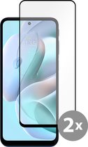 Cazy Tempered Glass Screen Protector geschikt voor Motorola Moto G31/G41 - Zwart - 2 stuks