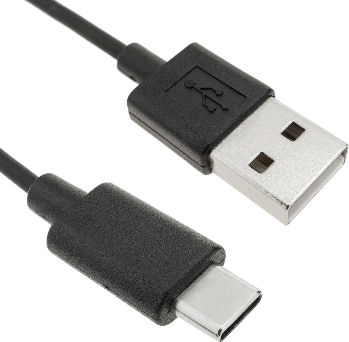 BeMatik - USB 2.0-kabel type C mannelijk naar USB A mannelijk 50cm