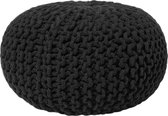 CONRAD - Poef - Zwart - 40 cm - Katoen