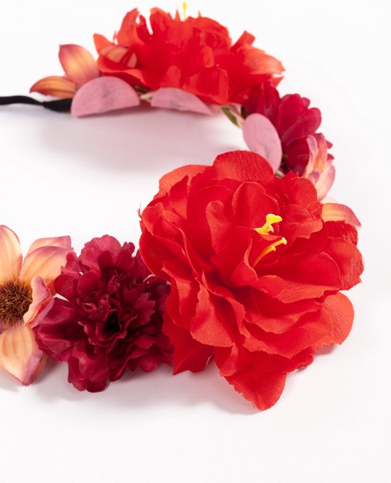 Halloween haarband schedel haaraccessoires roos hoofdband dames hoofdtooi elegante bloemenkroon meisjes bloemenkrans gothic haarband retro hoofddeksel carnaval party ceremonie cocktail